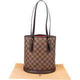 Louis Vuitton Damier Ebene Monogram Bucket Bag PM Handbag