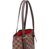 Louis Vuitton Damier Ebene Monogram Bucket Bag PM Handbag