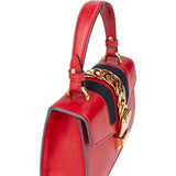 Gucci Red Leather Small Sylvie Handbag