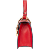 Gucci Red Leather Small Sylvie Handbag