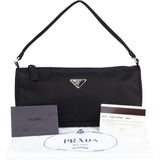 Prada Black Nylon Triangle Mini Handbag