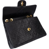 Chanel Quilted Lambskin 24K Gold Jumbo Single Flap Crossbody Bag