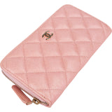 Chanel Quilted Caviar Leather CC Wallet
