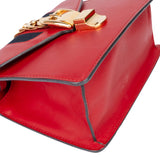 Gucci Red Leather Small Sylvie Handbag