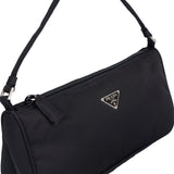 Prada Black Nylon Triangle Mini Handbag