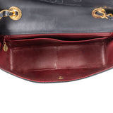 Chanel Quilted Lambskin 24K Gold Jumbo Single Flap Crossbody Bag