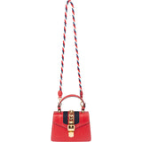 Gucci Red Leather Small Sylvie Handbag