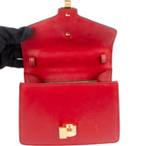 Gucci Red Leather Small Sylvie Handbag