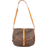 Louis Vuitton Canvas Monogram Saumur 35 Crossbody Bag