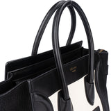 Celine Bicolor Leather Luggage Handbag