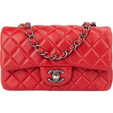 Chanel Quilted Lambskin Antique Single Flap Crossbody Bag