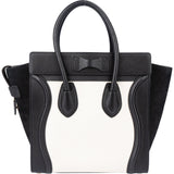 Celine Bicolor Leather Luggage Handbag