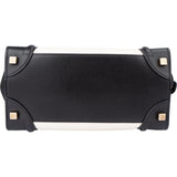 Celine Bicolor Leather Luggage Handbag