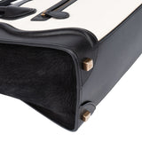 Celine Bicolor Leather Luggage Handbag