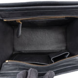 Celine Bicolor Leather Luggage Handbag