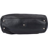 Gucci Black Leather Bamboo Handbag