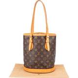 Louis Vuitton Canvas Monogram Bucket Bag PM Handbag