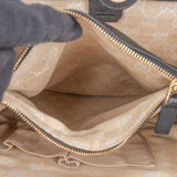 Gucci Black Leather Bamboo Handbag