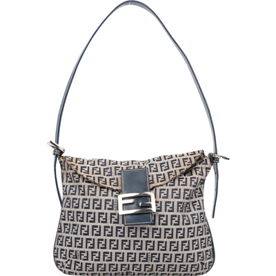 Fendi FF Monogram Baguette Shoulder Bag - vintageandkickz