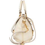 Miu Miu White Leather City Handbag