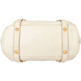 Miu Miu White Leather City Handbag