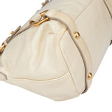 Miu Miu White Leather City Handbag