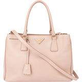 Prada Pink Saffiano Leather Galleria Handbag