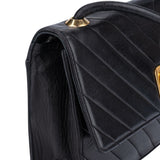 Chanel Quilted Lambskin Chevron Stitch Crossbody Bag