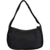 Prada Black Nylon Triangle Hobo Bag