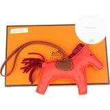 Hermès Tricolor Leather Rodeo MM Pendant