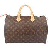 Louis Vuitton Canvas Monogram Speedy 35 Handbag