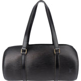 Louis Vuitton Noir Epi Leather Soufflot Handbag