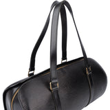 Louis Vuitton Noir Epi Leather Soufflot Handbag