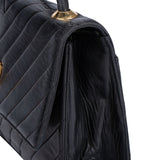 Chanel Quilted Lambskin Chevron Stitch Crossbody Bag