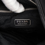 Prada Black Nylon Triangle Hobo Bag