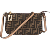 Fendi FF Monogram Baguette Crossbody Bag