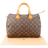 Louis Vuitton Canvas Monogram Speedy 30 Handbag