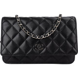 Chanel Quilted Lambskin Wallet On Chain Crossbody Bag