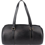 Louis Vuitton Noir Epi Leather Soufflot Handbag