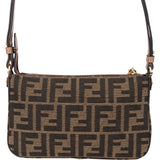 Fendi FF Monogram Baguette Crossbody Bag