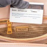 Prada Pink Saffiano Leather Galleria Handbag