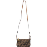 Fendi FF Monogram Baguette Crossbody Bag