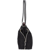 Prada Nylon Saffiano Leather Shopper Handbag