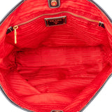 Prada Nylon Saffiano Leather Shopper Handbag