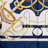 Hermès Classic "Eperon d´or" Silk Carre 90 Scarf Tuch