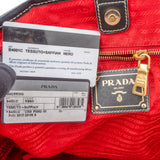 Prada Nylon Saffiano Leather Shopper Handbag