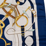 Hermès Classic "Eperon d´or" Silk Carre 90 Scarf Tuch