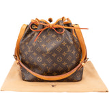Louis Vuitton Canvas Monogram Sac Noe Petit Shoulder Bag