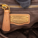 Miu Miu Intrecciato Leather Handbag