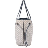 Louis Vuitton Mini Lin Denim Monogram Neverfull MM Handbag